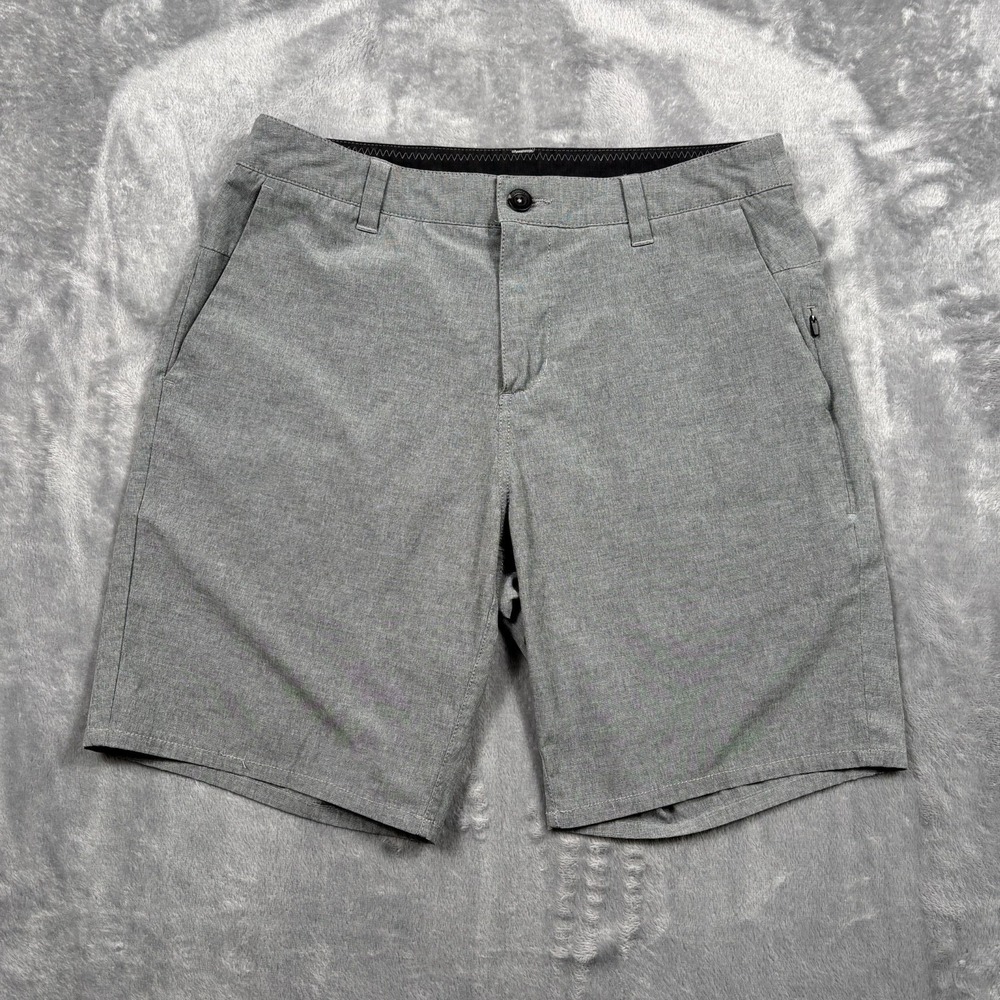Vuori Aim Shorts Mens 30 Gray Performance Chino V368 8" Inseam Stretch Outdoors